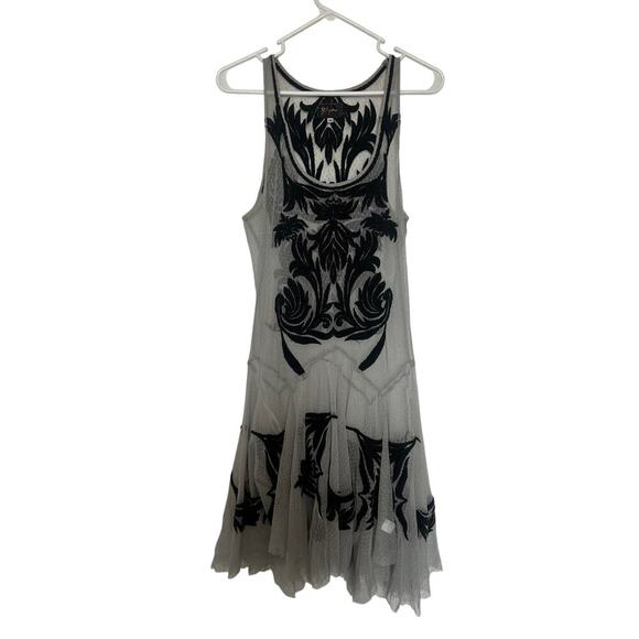 Biya Dresses & Skirts - Johnny Was BIYA Embroidered Sheer Midi Slip Dress Fairygoth Witchy Whimsigoth